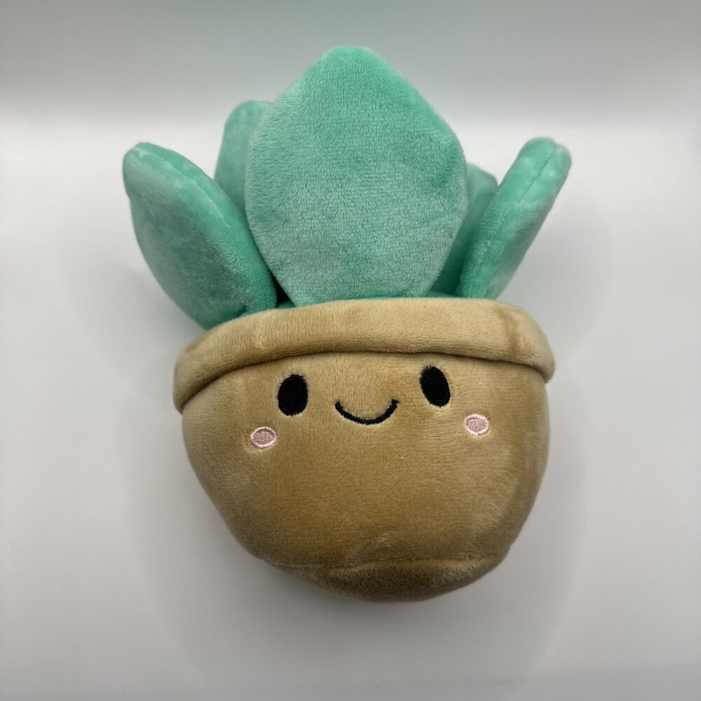 Way To Celebrate Succulent Plant Plush 6.5” Potted Cute Stuffed Toy Aloe